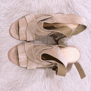 Suede strapped sandal